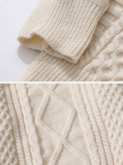 Aelfric Eden Retro 90s Cable Knit Sweater