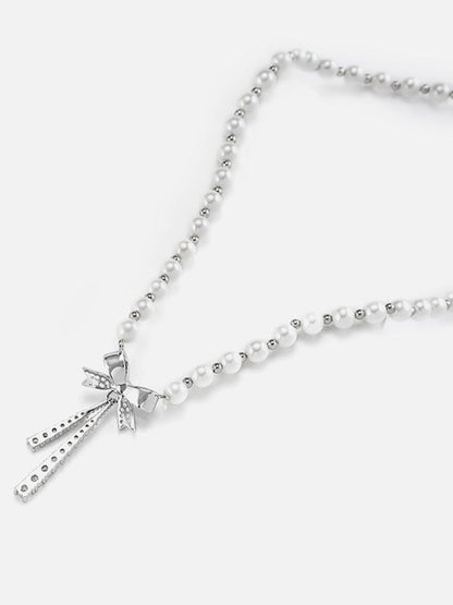 Aelfric Eden Bow Pearl Necklace