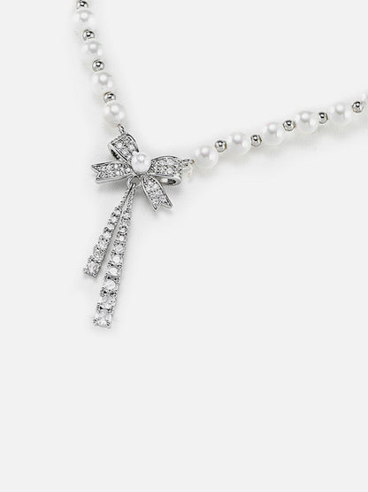 Aelfric Eden Bow Pearl Necklace