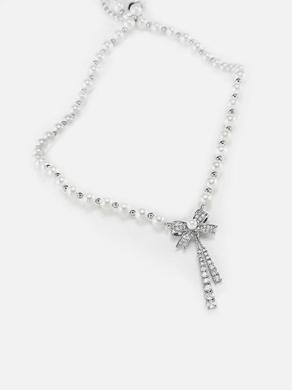 Aelfric Eden Bow Pearl Necklace
