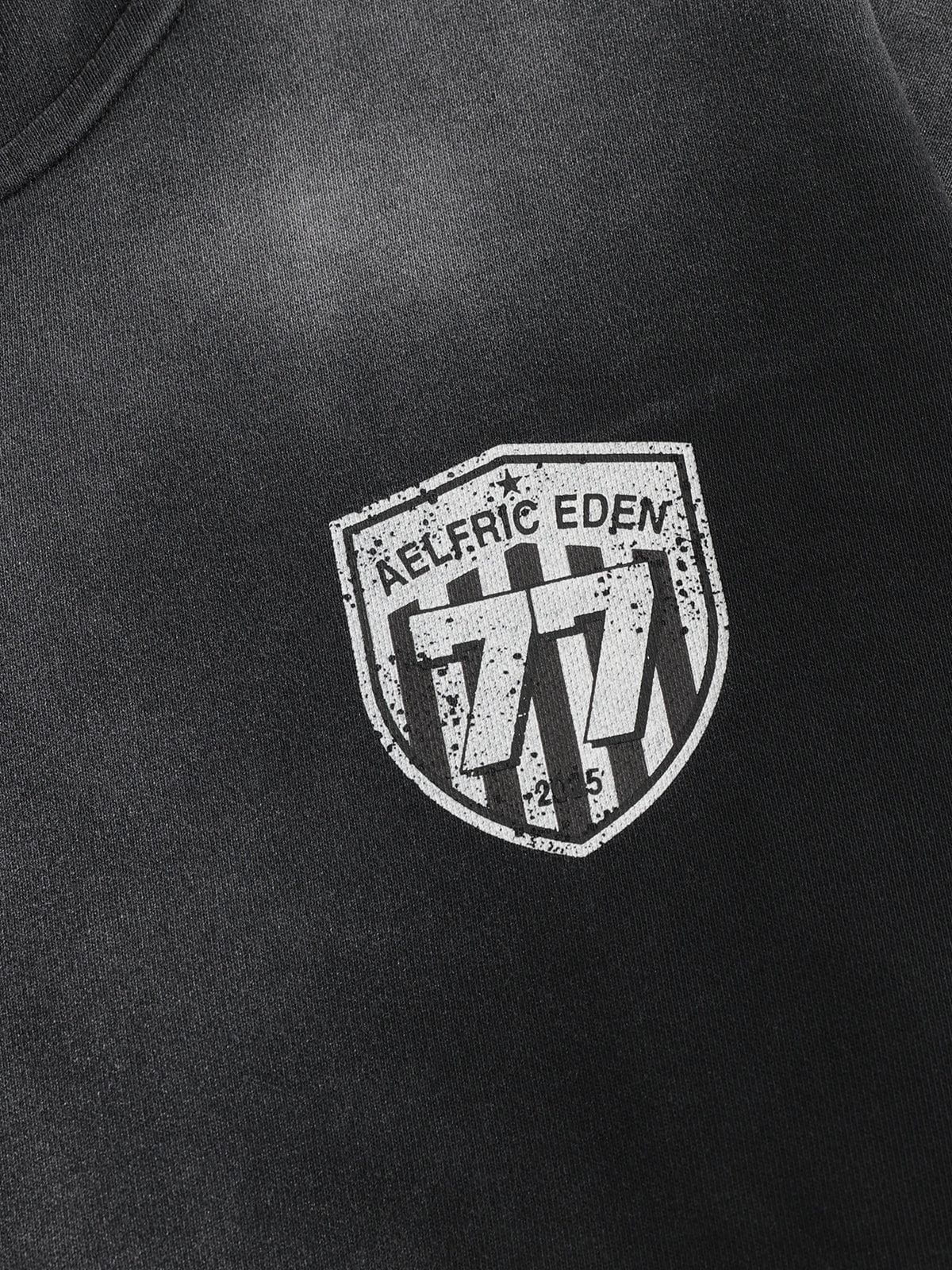 Aelfric Eden Boxy fit 77 Stripe Zip Hoodie – Acid Wash