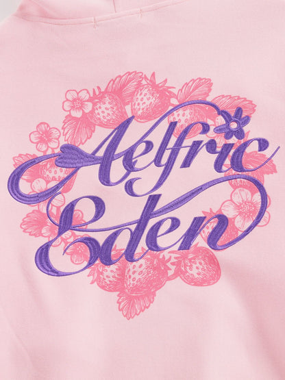Aelfric Eden Strawberry Floral Pullover Hoodie
