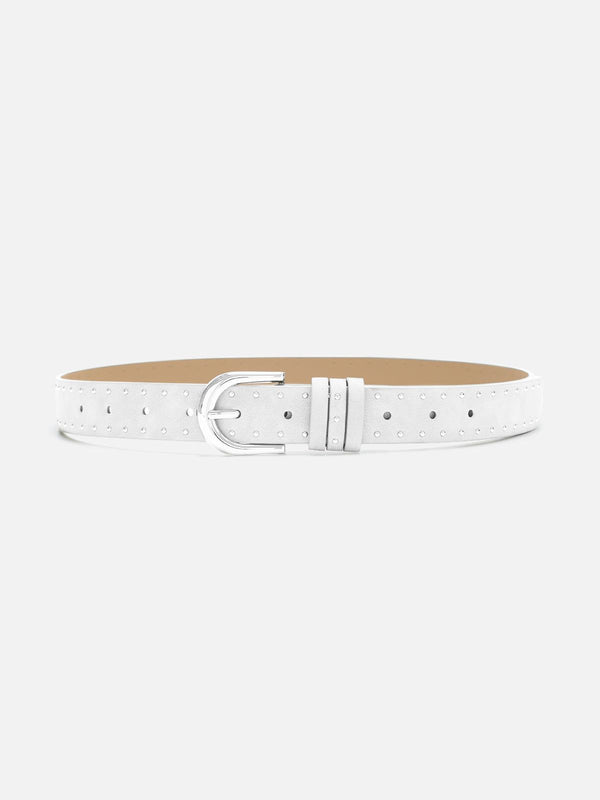 Rivet Suede Belt