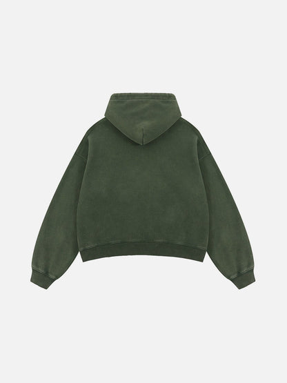 Aelfric Eden Boxy Fit Distressed Washed Hoodie