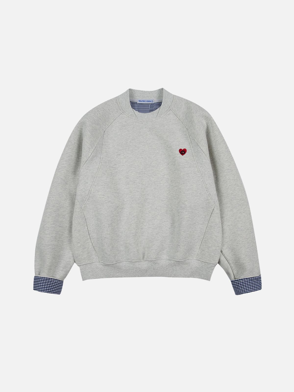 Aelfric Eden Plaid Patchwork Sweatshirt