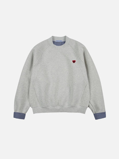 Aelfric Eden Plaid Patchwork Sweatshirt