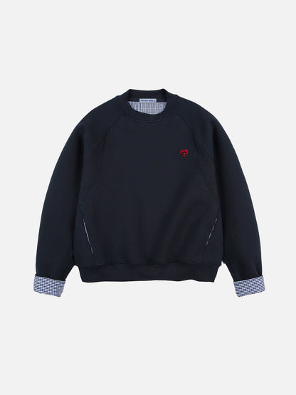 Aelfric Eden Plaid Patchwork Sweatshirt