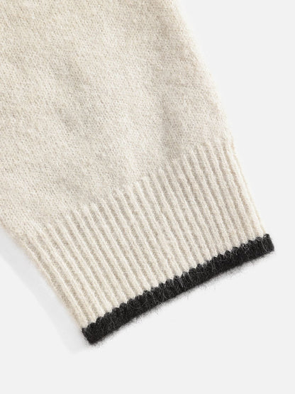 Aelfric Eden Patchwork V-Neck Sweater