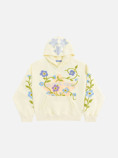 Aelfric Eden Star Rhinestone Floral Hoodie