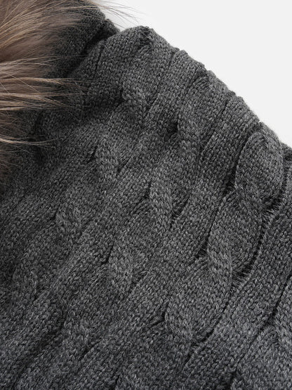 Aelfric Eden Faux Fur Collar Cardigan