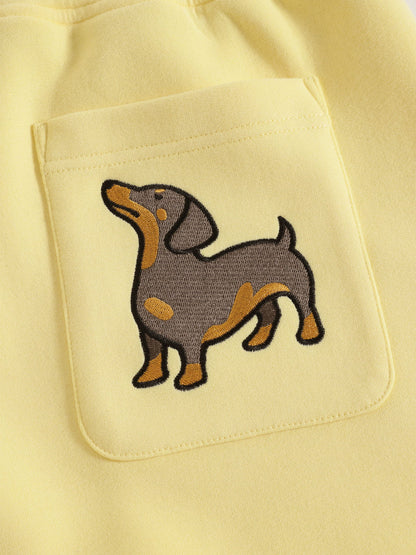 Aelfric Eden Dachshund Double Waist Baggy Sweatpants