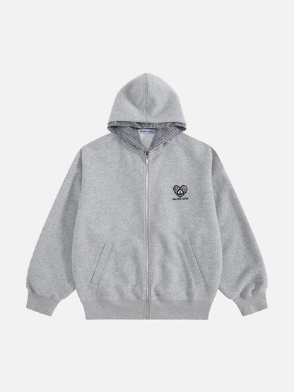 Aelfric Eden Oversized Scarf-Tie Zip Up Hoodie
