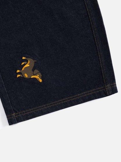 Aelfric Eden Dachshund Embroidered Baggy Jeans