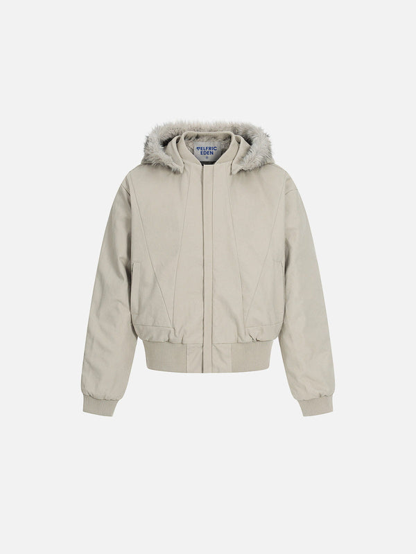 Aelfric Eden Fur Hooded Zip Up Coat