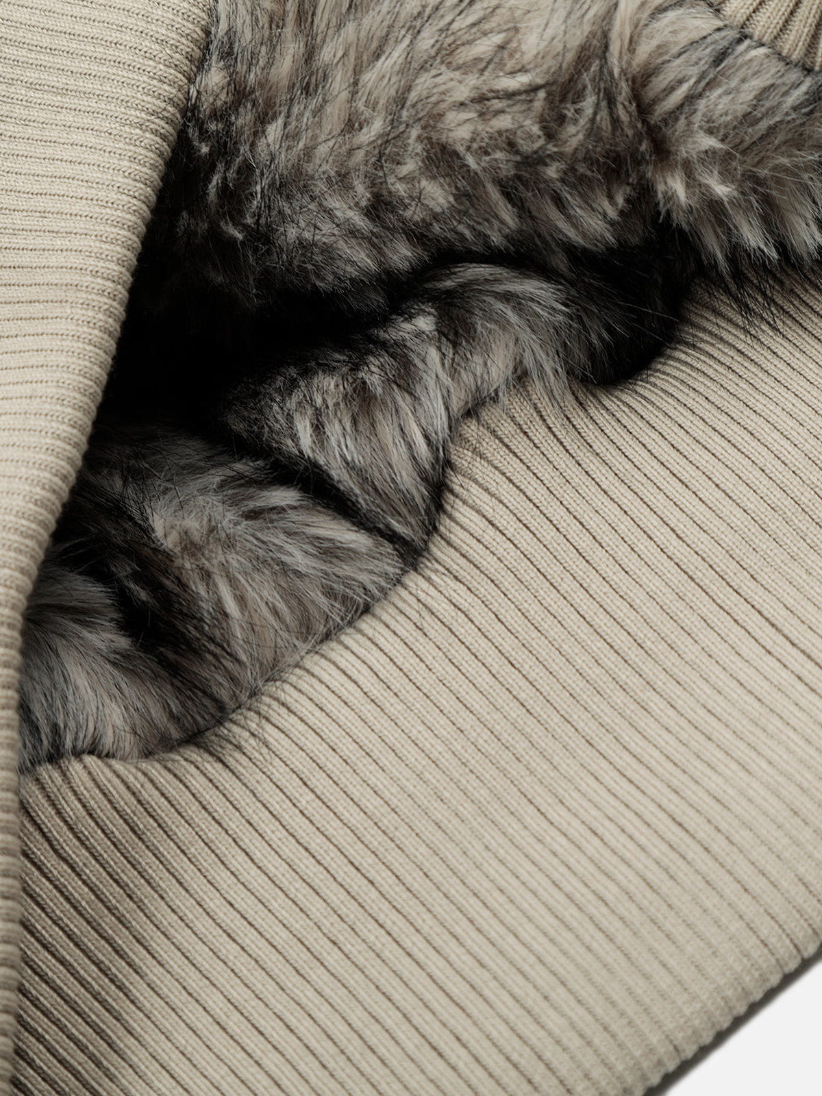 Aelfric Eden Fur Hooded Zip Up Coat
