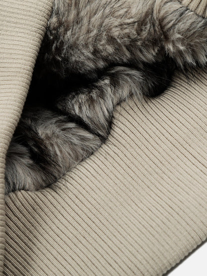 Aelfric Eden Fur Hooded Zip Up Coat