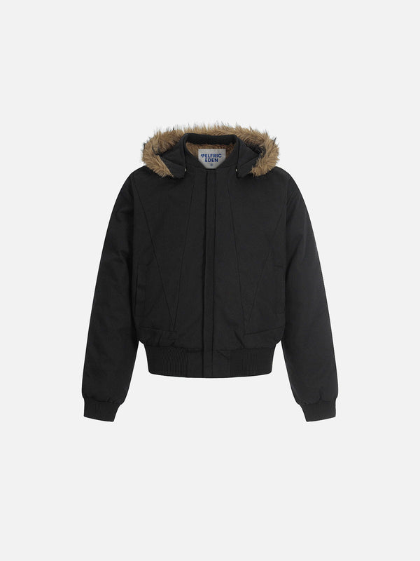 Aelfric Eden Fur Hooded Zip Up Coat
