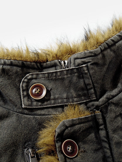 Aelfric Eden Washed Faux Fur Coat