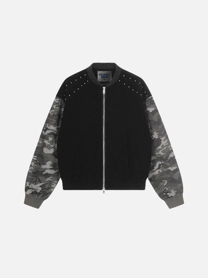 Aelfric Eden CAMO Studded Zip Up Jacket