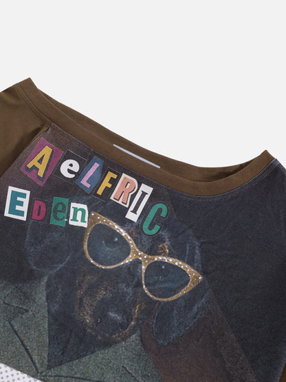 Aelfric Eden Dachshund Off-the-Shoulder Tee
