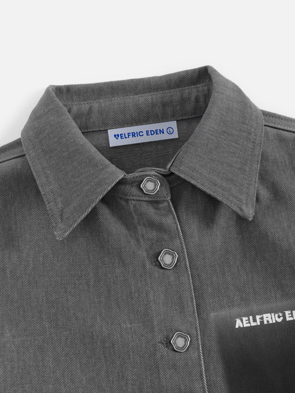 Aelfric Eden Cropped Washed Long Sleeve Shirt