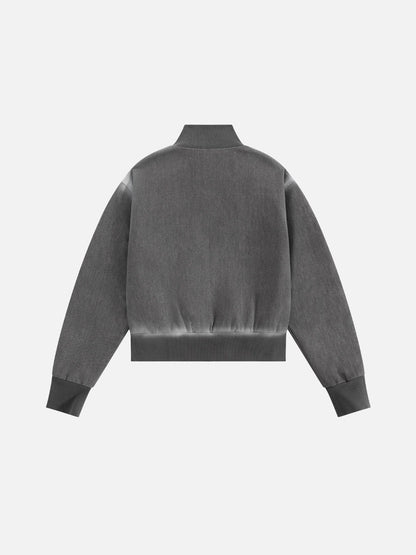 Aelfric Eden Cropped Denim Zip Up Jacket