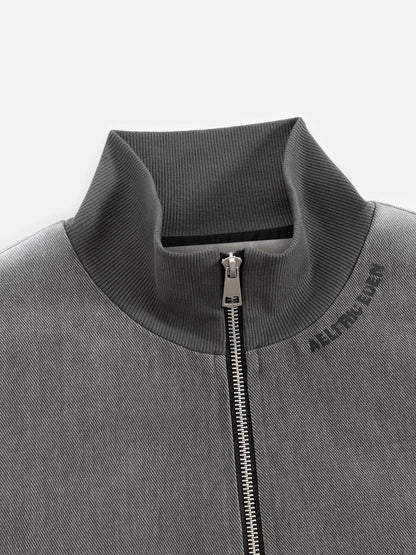 Aelfric Eden Cropped Denim Zip Up Jacket