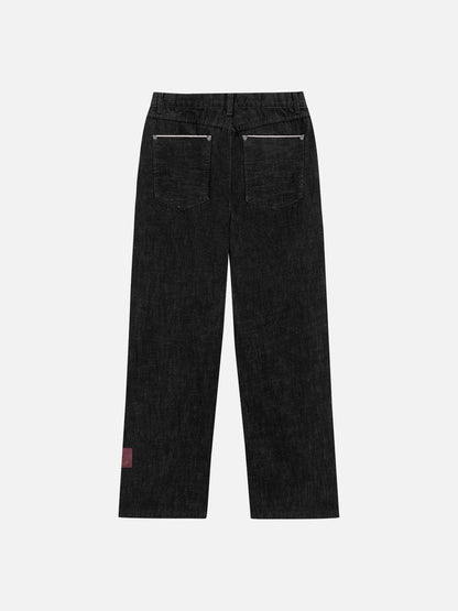 Aelfric Eden Washed Straight Leg Jeans