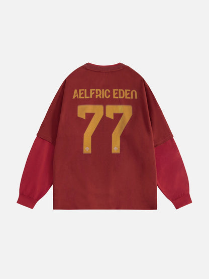 Aelfric Eden 77 Graphic Layered Long Sleeve Tee