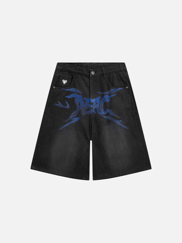 Aelfric Eden Flame Graphic Jorts