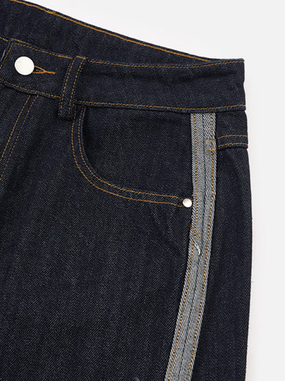 Aelfric Eden Contrast Turn-Up Baggy Jeans