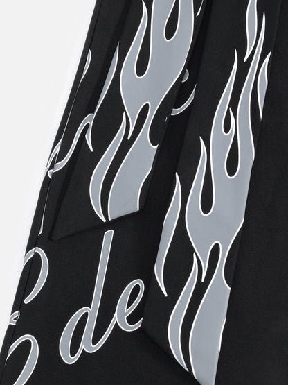 Aelfric Eden Flame Graphic Baggy Sweatpants
