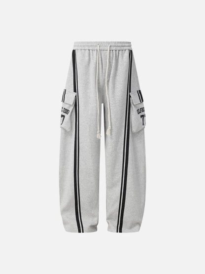 Aelfric Eden Stripe Panel Baggy Barrel Sweatpants