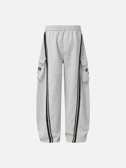 Aelfric Eden Stripe Panel Baggy Barrel Sweatpants