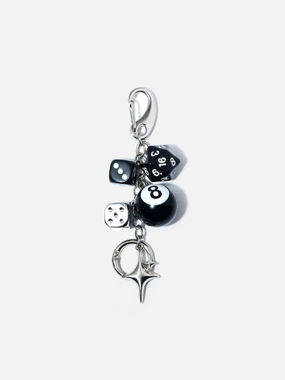 Dice Charm Keychain