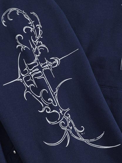Aelfric Eden Boxy Cross Graphic Pullover Hoodie