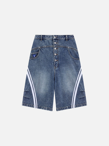 Aelfric Eden Washed Stripe Panel Jorts