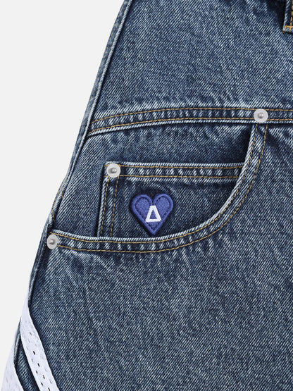 Aelfric Eden Washed Stripe Panel Jorts