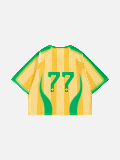 Aelfric Eden Boxy Gradient Stripe Jersey
