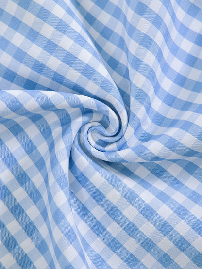 Aelfric Eden Boxy Daisy Gingham Short Sleeve Shirt