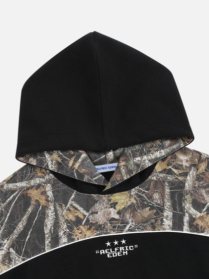 Aelfric Eden Boxy CAMO Panel Pullover Hoodie