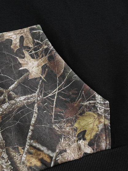 Aelfric Eden Boxy CAMO Panel Pullover Hoodie