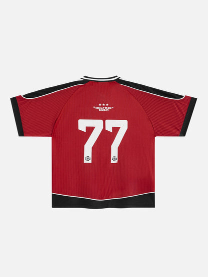 Aelfric Eden Boxy V-Neck Panel Jersey Tee