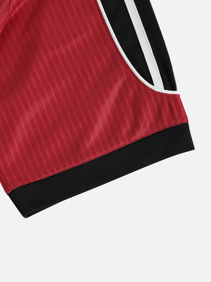 Aelfric Eden Boxy V-Neck Panel Jersey Tee