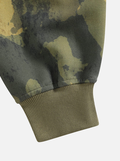 Aelfric Eden Boxy CAMO Embroidered Zip Up Hoodie