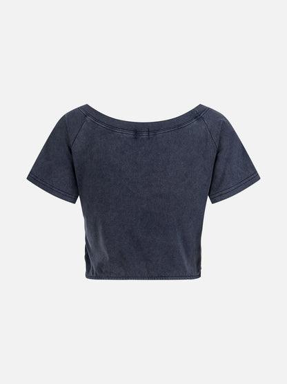 Aelfric Eden Pleated Script Baby Tee