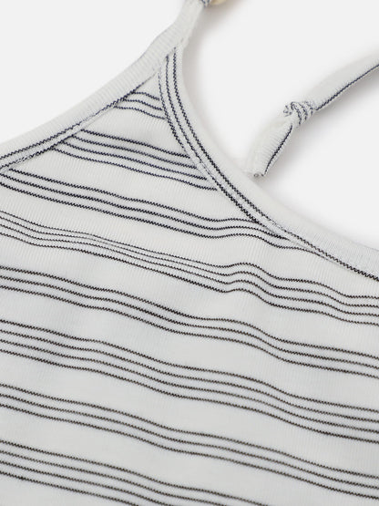 Aelfric Eden Beaded Striped Halter Top