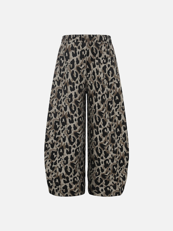 Aelfric Eden Leopard Stripe Baggy Barrel Sweatpants