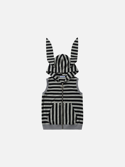Aelfric Eden Boxy Striped Bunny Ear Tank Top
