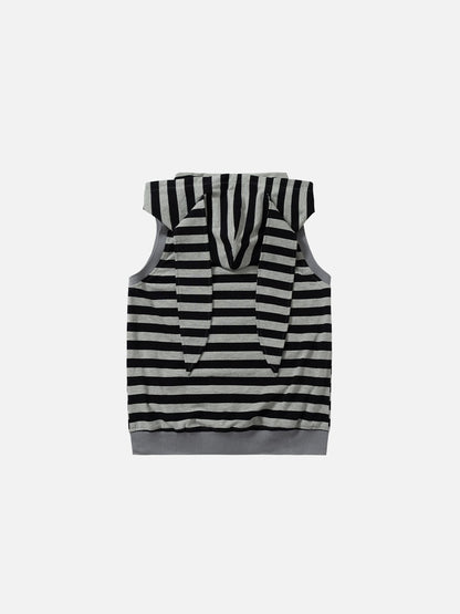 Aelfric Eden Boxy Striped Bunny Ear Tank Top
